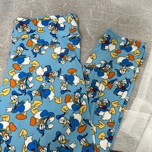 Lularoe Tall & Curvy Donald Duck Disney Leggings